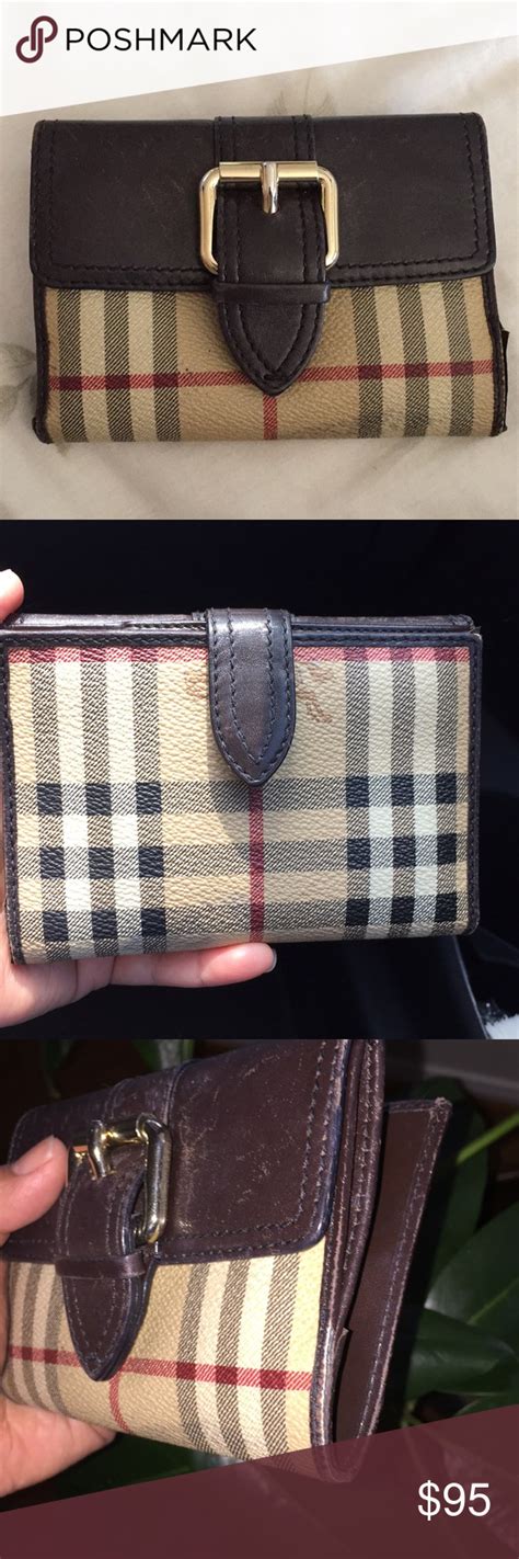 burberry wallet brown|authentic Burberry wallet.